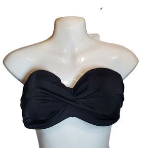 VICTORIAS SECRET The Knockout draped bandeau swim top 36C